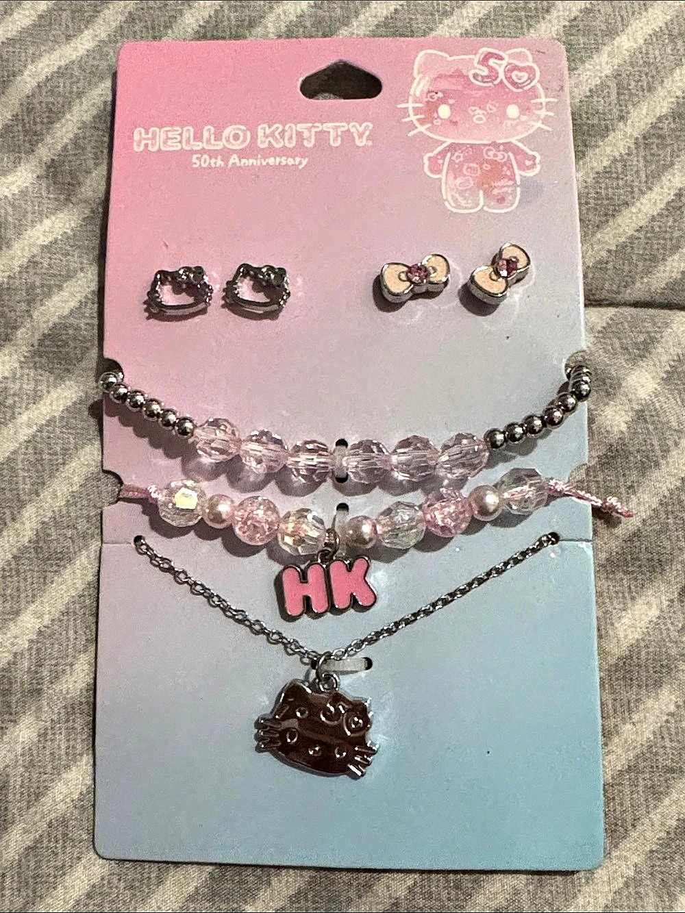Hello Kitty 50th Anniversary in Pink & Silver NWT